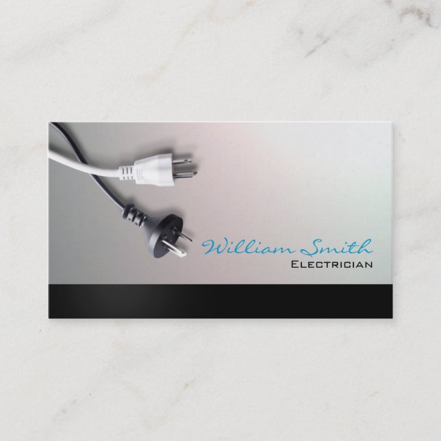 Electrician Business card Visitenkarte (Vorderseite)