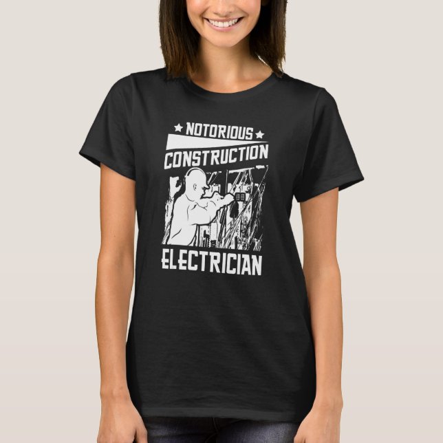 Electrician Electrical   Lineman Construction Elec T-Shirt (Vorderseite)