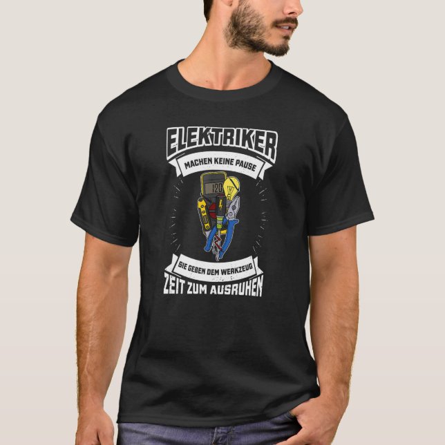 Electrician Electricity electrician Lighting techn T-Shirt (Vorderseite)