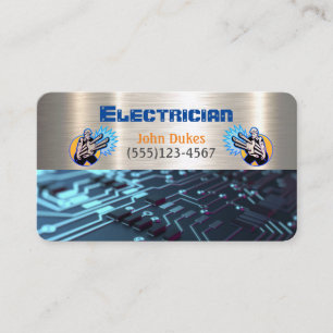 Electrician Metal Handyman Business Card Visitenkarte