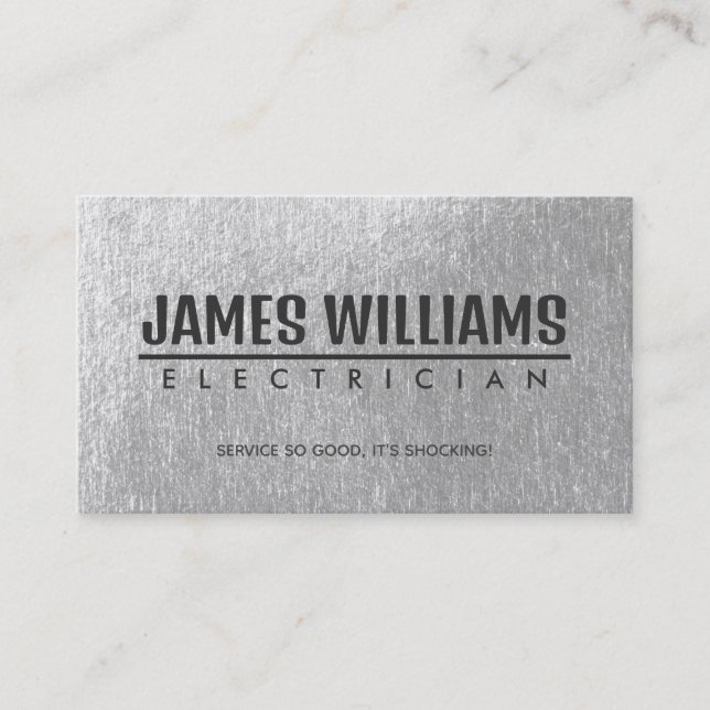 Electrician Slogans Business Cards Visitenkarte (Vorderseite)
