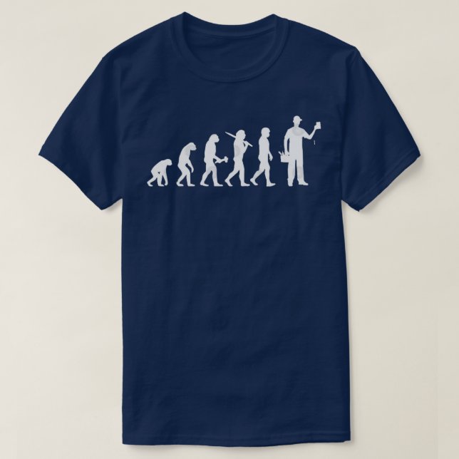 Electrician Sparky Evolution Darwin Geschenk vorha T-Shirt (Design vorne)