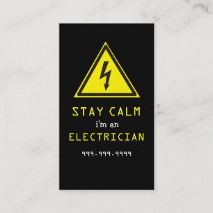 Électricien, Électrique, Carte de visite de constr