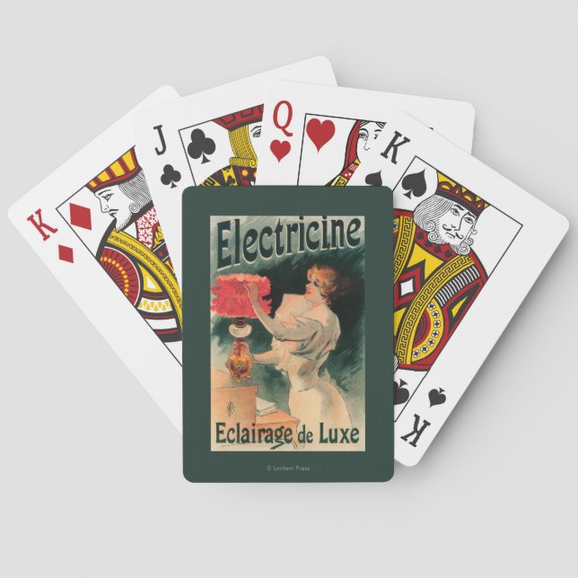 Electricine förderndes PosterFrance Spielkarten (Rückseite)