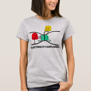 Electricity Explained Physics Teacher Design T-Shirt
