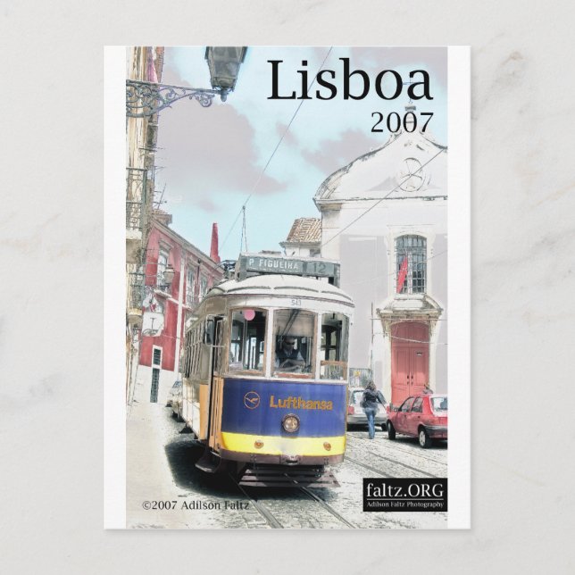 Eléctrico, Lissabon Postkarte (Vorderseite)