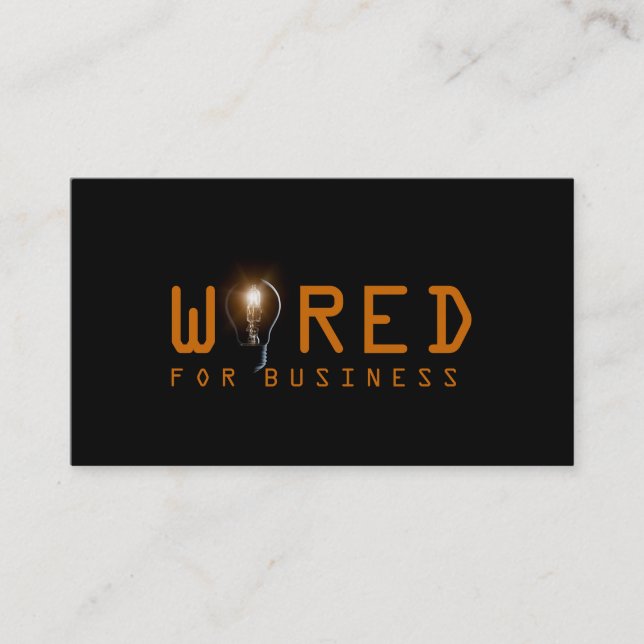 Électrique, électricien, Carte de visite (Devant)