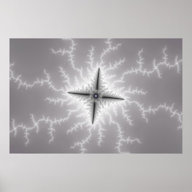 Electro - Fractal Art Poster (Vorne)
