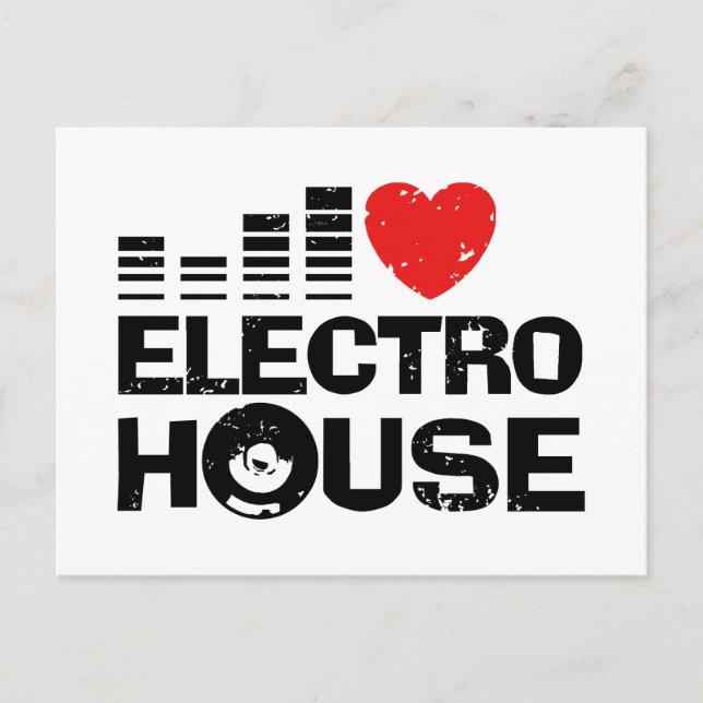 Electro House Postkarte (Vorderseite)