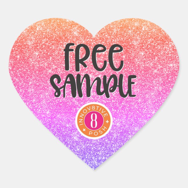 Électroautocollants de étiquette d'échantillon de  (Devant)