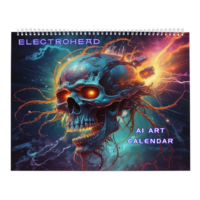 Electrohead AI Kunst Kalender (Titelbild)
