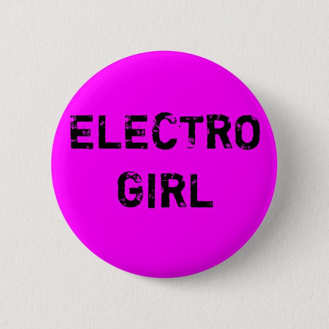 Electromädchen Knopf Button (Vorderseite)