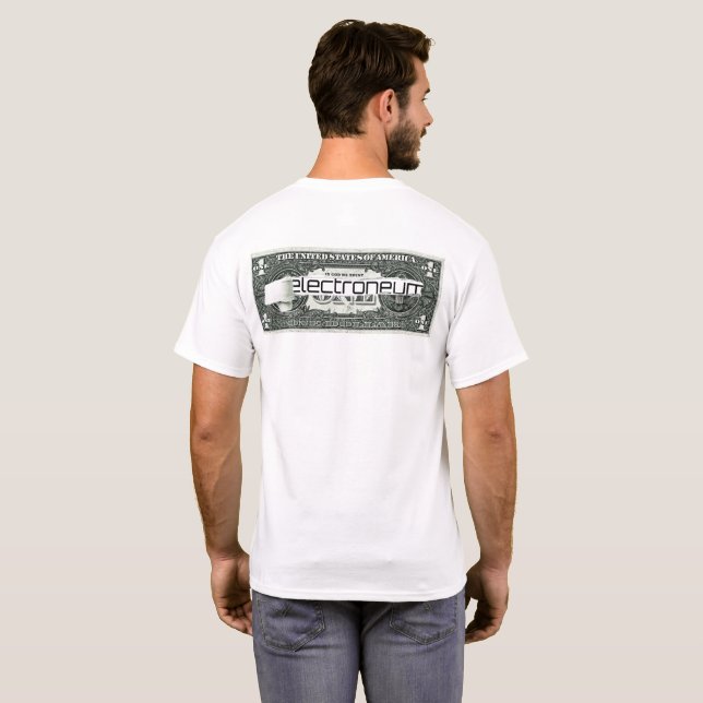 Electroneum zerriss Dollarschein T-Shirt (Schwarz voll)