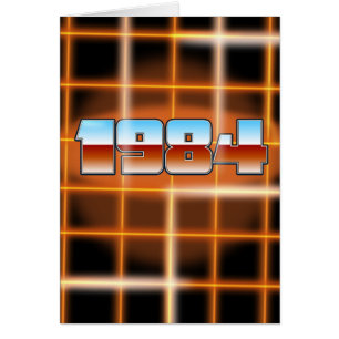 Electronic 1984 Cartoon Poster.