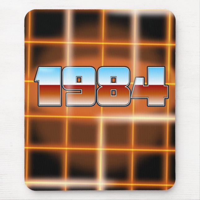 Electronic 1984 Cartoon Poster. Mousepad (Vorne)