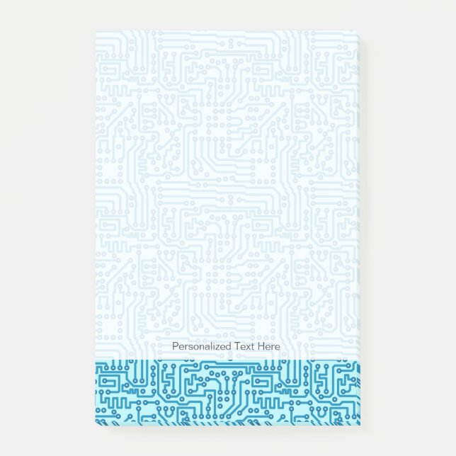Electronic Digital Circuit Board Post-it Klebezettel (Vorderseite)