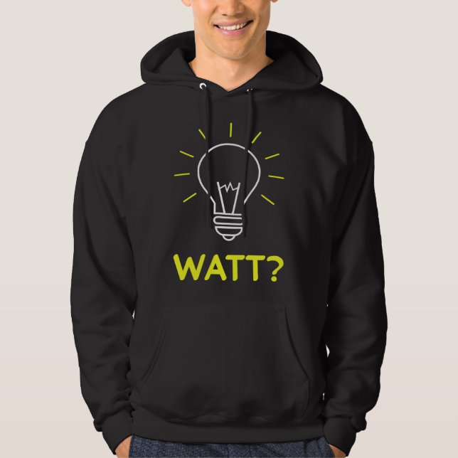Electronic Electric Nerd Work Saying Hoodie (Vorderseite)