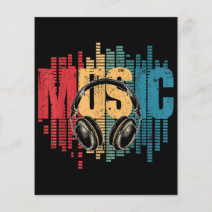 Electronic Music Lover DJ Vintag Headphones