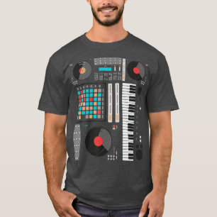Electronic Music Synthesizer Techno Music DJ T-Shirt