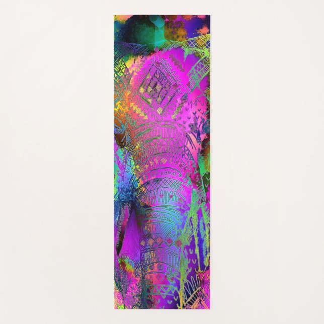 Elefant 1A Yogamatte (Vorderseite)