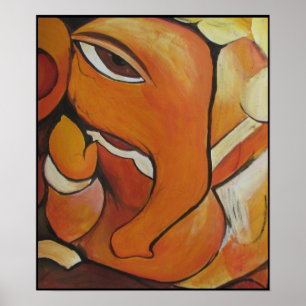 Elefant-abstraktes Plakat