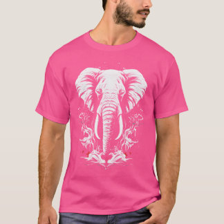 Elefant Afrika Tier Motiv Wildtiere Tiere Mädchen T-Shirt