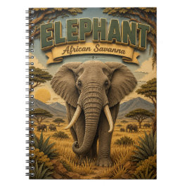 Elefant afrikanische Savanne POPCUT Notizblock
