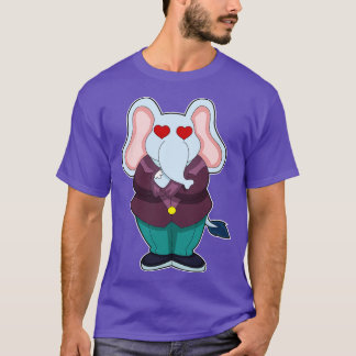 Elefant als Bräutigam mit Anzug T-Shirt