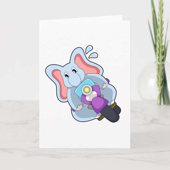 Elefant als Fahrrad mit Motorrad.PNG Karte (Vorderseite)