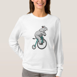 Elefant am Zirkus mit Fahrrad T-Shirt