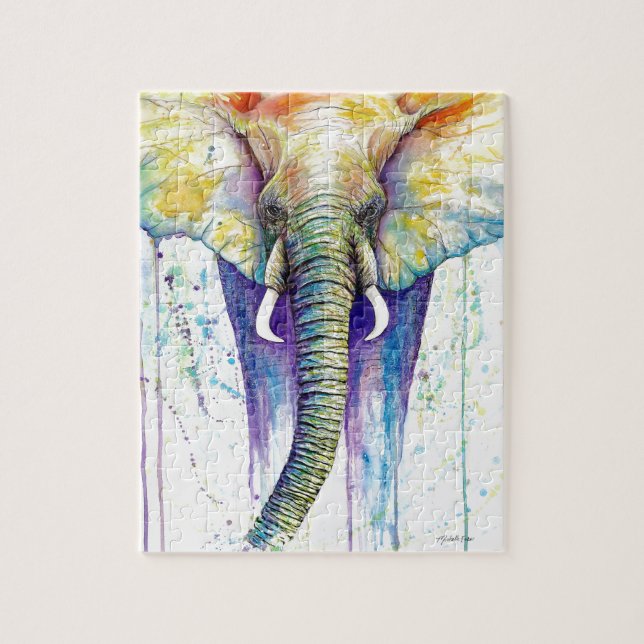 Elefant-Aquarellkunst (Vertikal)