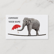 Elefant auf einem Drahtseil