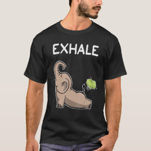 Elefant-Ausatmungs-Yoga-Elefant T-Shirt