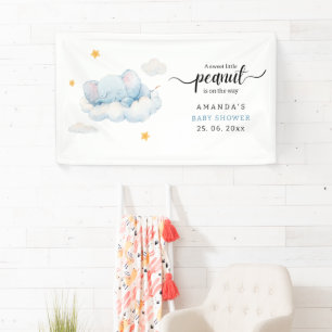 Elefant-Baby-Party, Baby-Party für einen Jungen Banner