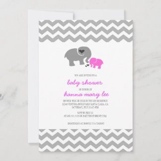 Elefant Babydusche Einladung