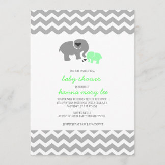 Elefant Babydusche Einladung