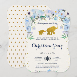 Elefant-Babyparty-Einladung Einladung