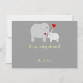 Elefant-Babyparty-Geschlechts-Person-Einladung Einladung