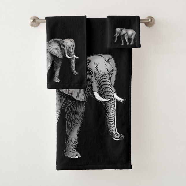 Elefant-Badezimmer-Tuch-Set Badhandtuch Set (Insitu)