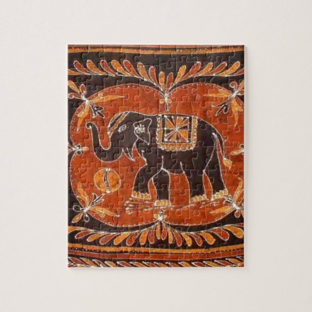 Elefant-Batik (Vertikal)
