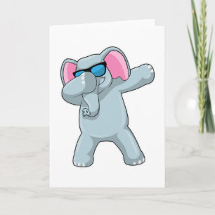 Elefant bei Hip Hop Tanz Dab Karte
