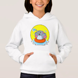 Elefant beim Baden mit Lifebuoy Hoodie