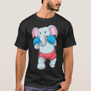 Elefant beim Boxen mit Boxhandschuhen 1 T-Shirt