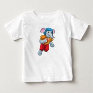 Elefant beim Fußball-Sport Baby T-shirt