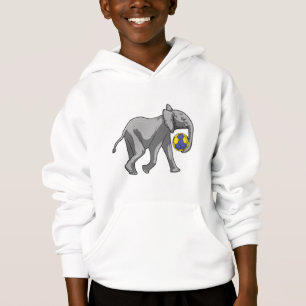 Elefant beim Handball-Sport Hoodie