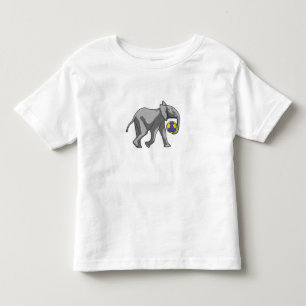 Elefant beim Handball-Sport Kleinkind T-shirt