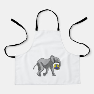 Elefant beim Handball-Sport Schürze