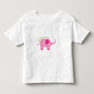 Elefant beschuht i-Liebe Sie Kleinkind-T - Shirt