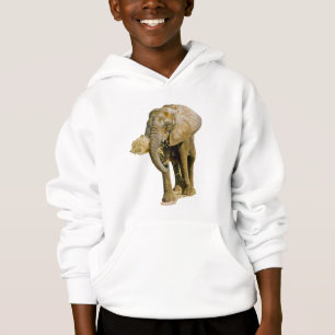 Elefant-Bild Hoodie