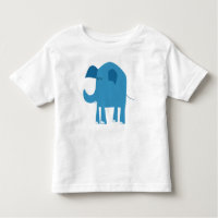 Elefant, blau, glücklich